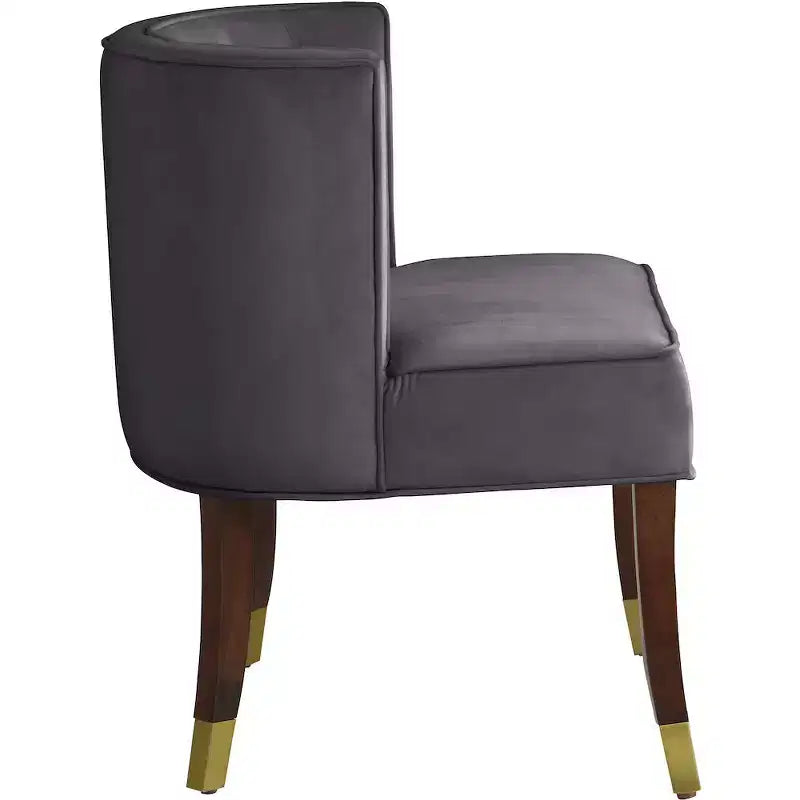 Chaise de salle à manger en velours, lot de 2