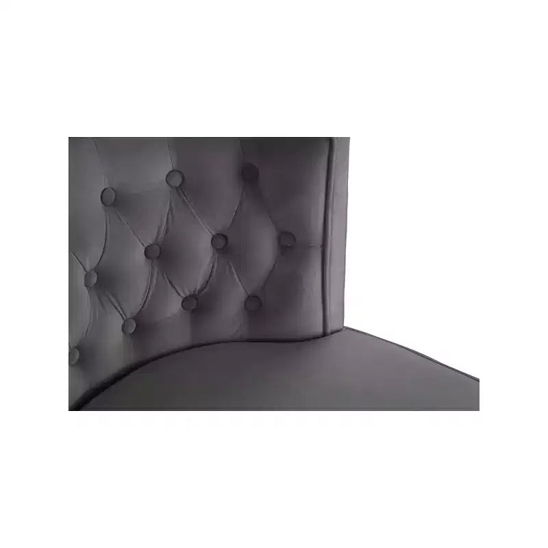 Chaise de salle à manger en velours, lot de 2