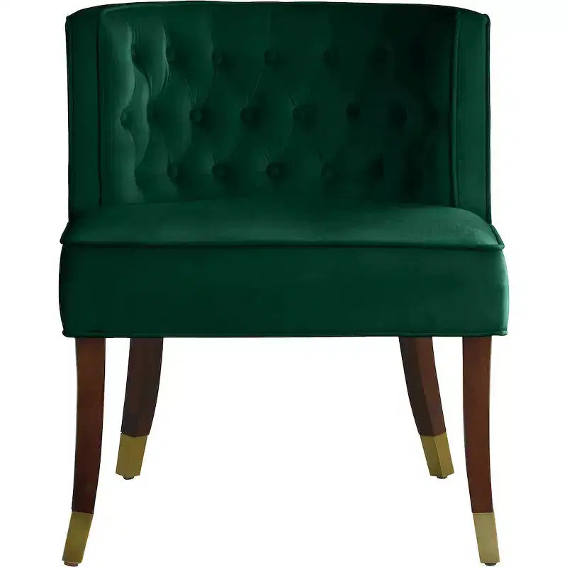 Chaise de salle à manger en velours, lot de 2