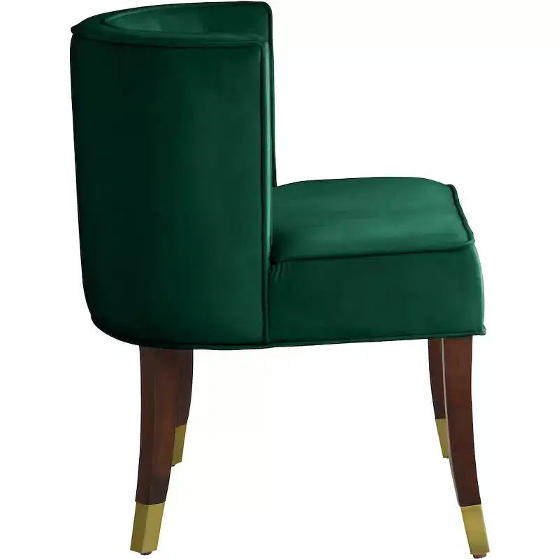 Chaise de salle à manger en velours, lot de 2