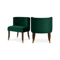 Meridian Furniture,Perry Velvet Dining Chair, Set of 2