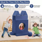 Canapé pour enfants, canapé Nugget 12 pièces pour salle de jeux, canapé modulaire pour tout-petits, canapé sectionnel convertible en mousse pour enfants