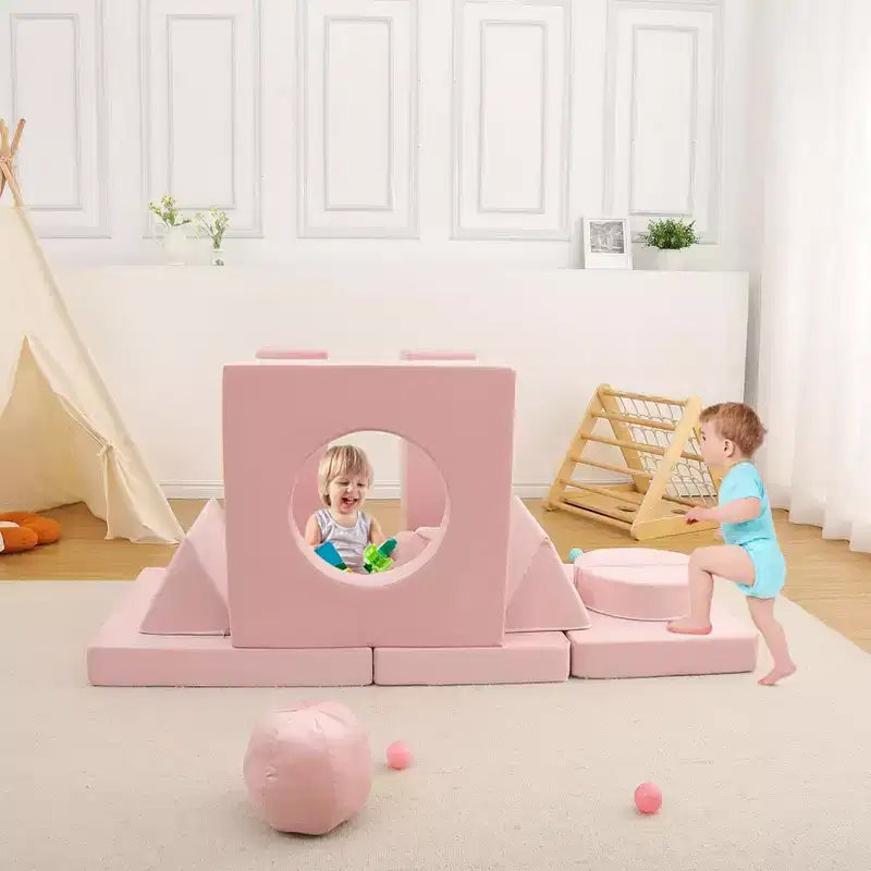Canapé pour enfants, canapé Nugget 12 pièces pour salle de jeux, canapé modulaire pour tout-petits, canapé sectionnel convertible en mousse pour enfants