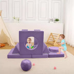 Canapé pour enfants, canapé Nugget 12 pièces pour salle de jeux, canapé modulaire pour tout-petits, canapé sectionnel convertible en mousse pour enfants