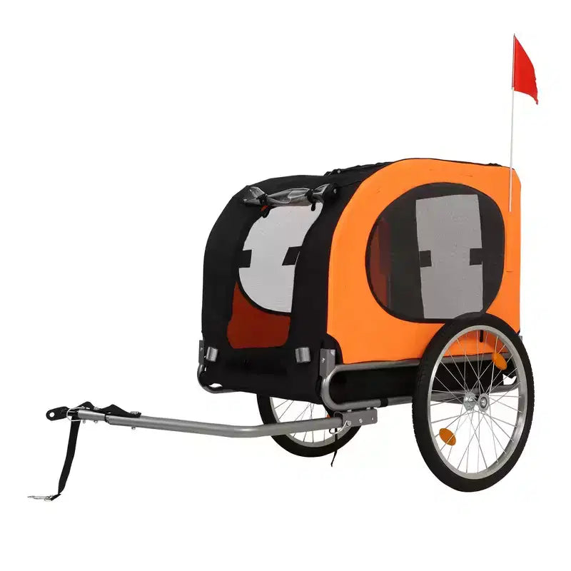Remorque de vélo pour chien, Poussette de jogging - Convertible pour chiens moyens à grands, Capacité de 40 kg, Étanche, Attelage universel pour vélos de 20 à 29 pouces