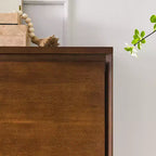 Bahut 2 portes en bois moderne avec trous de sortie