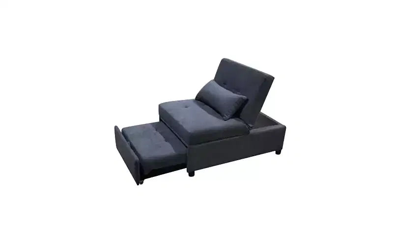 Tabouret de lit ajustable 4 en 1, chaise de canapé d'appoint, lit de repos moderne avec dossier réglable et oreiller