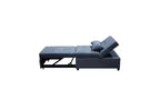 Tabouret de lit ajustable 4 en 1, chaise de canapé d'appoint, lit de repos moderne avec dossier réglable et oreiller