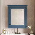 Meuble haut de salle de bain mural avec miroir, armoire à pharmacie avec étagère réglable en hauteur, blanc