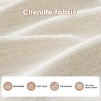 Causeuse en chenille Cloud Touch - Dossier capitonné, Mousse ergonomique haute densité, Base en bois massif, 2 places, Format appartement