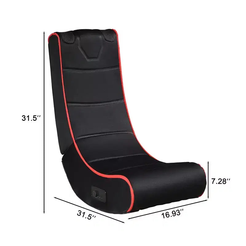 Chaise de jeu pliable Bluetooth au sol avec haut-parleurs intégrés