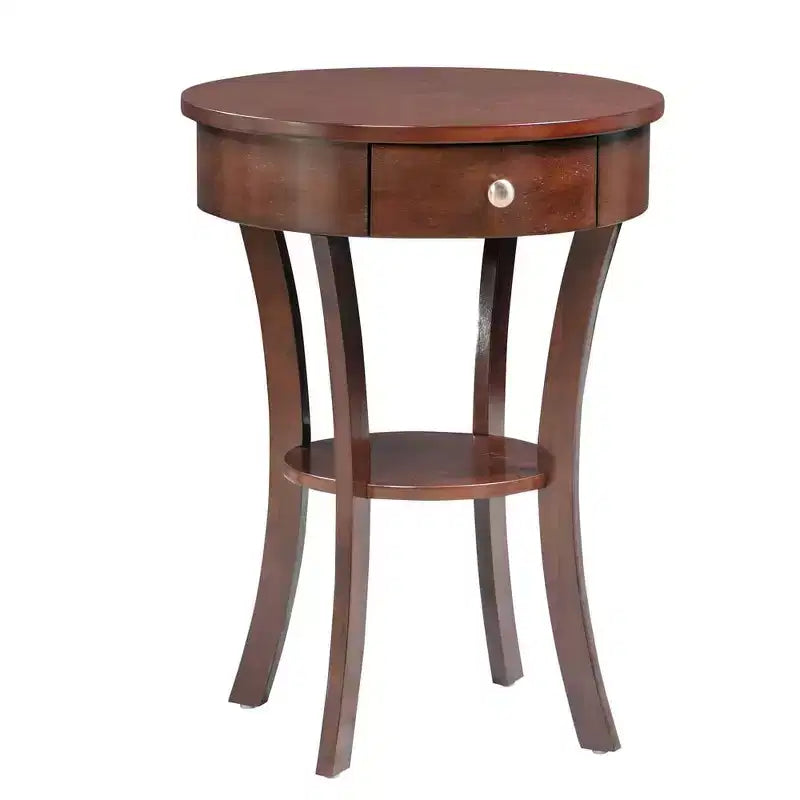 Table d'appoint rectangulaire en bois, couleur marron, de 61 cm de hauteur, 1 pièce
