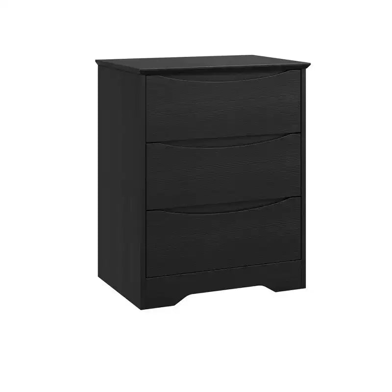 Commode à 3 tiroirs pour chambre à coucher, commode en bois de 75 cm de haut, petite commode de chevet, organisateur de rangement de vêtements pour chambre à coucher, couloir
