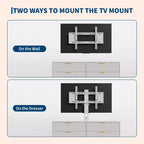 Meuble TV, Meuble console multimédia moderne en bois avec 6 tiroirs