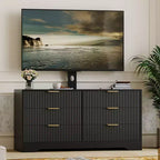 Meuble TV, Meuble console multimédia moderne en bois avec 6 tiroirs