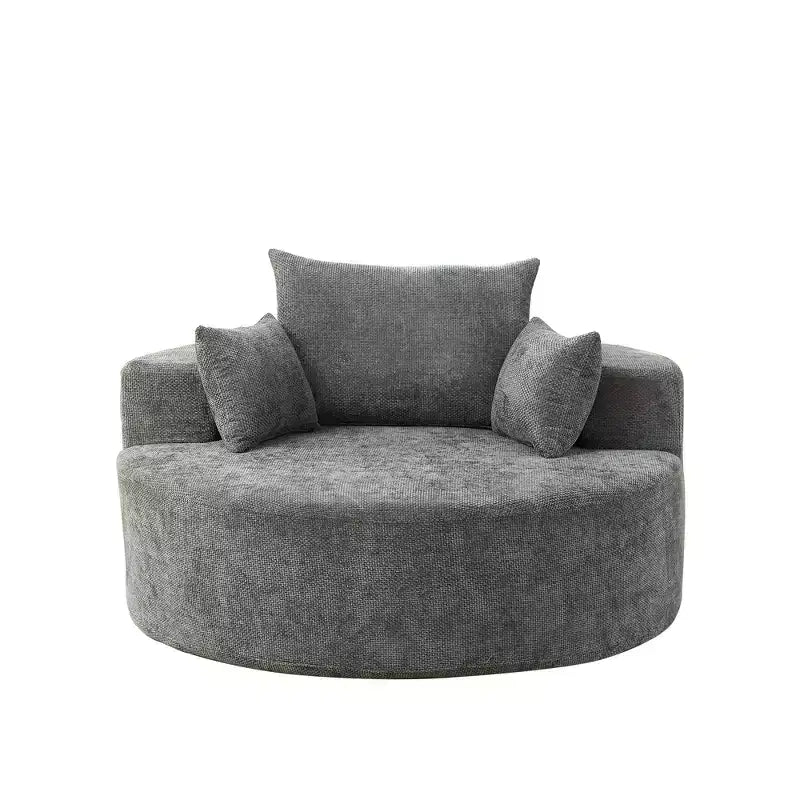 Fauteuil de couchage moderne en peluche, sans assemblage, canapé simple et confortable pour salon et chambre à coucher