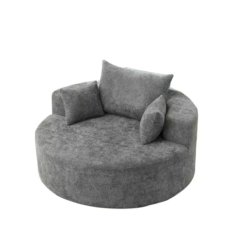Fauteuil de couchage moderne en peluche, sans assemblage, canapé simple et confortable pour salon et chambre à coucher