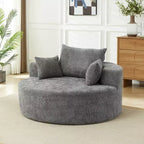 Fauteuil de couchage moderne en peluche, sans assemblage, canapé simple et confortable pour salon et chambre à coucher