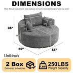 Fauteuil de couchage moderne en peluche, sans assemblage, canapé simple et confortable pour salon et chambre à coucher