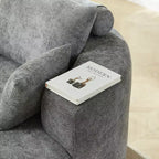 Fauteuil de couchage moderne en peluche, sans assemblage, canapé simple et confortable pour salon et chambre à coucher