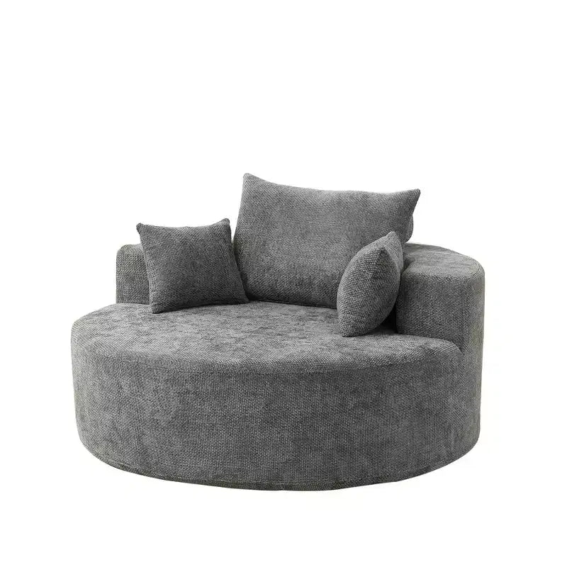 Fauteuil de couchage moderne en peluche, sans assemblage, canapé simple et confortable pour salon et chambre à coucher