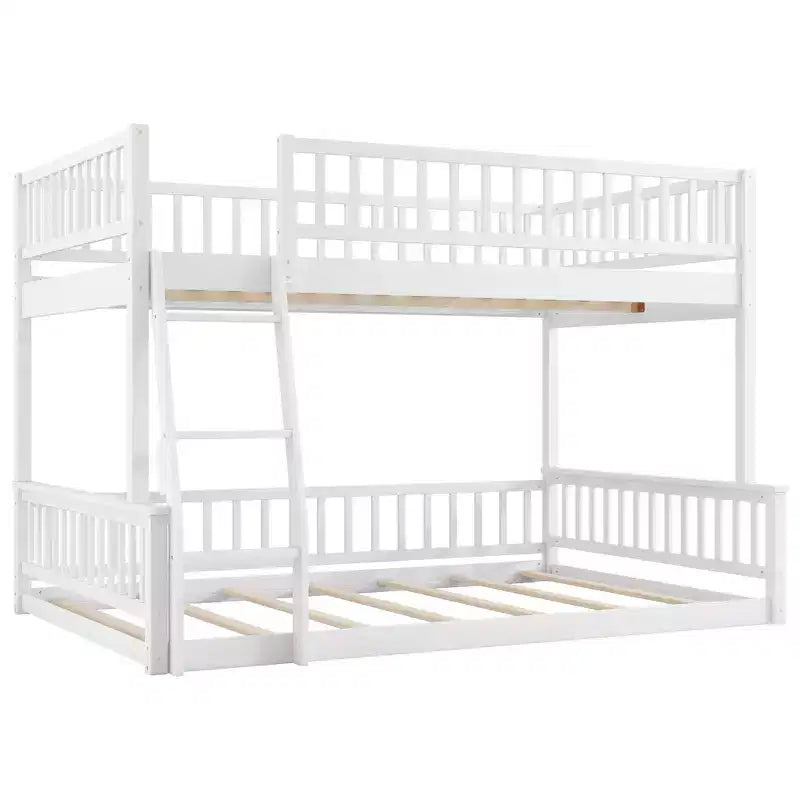 Lit en bois Queen Size ?Avec garde-corps, échelle, montage facile
