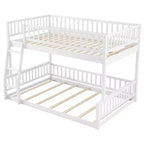 Lit en bois Queen Size ?Avec garde-corps, échelle, montage facile