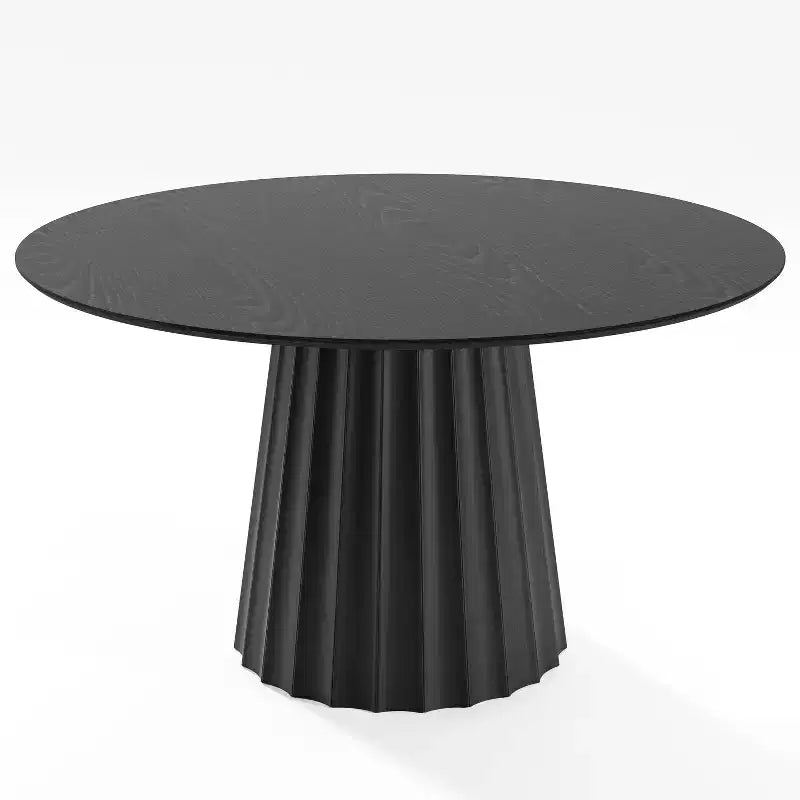 Table de salle à manger ronde de style Mid-Century, table de cuisine en bois pour 4 personnes - 52